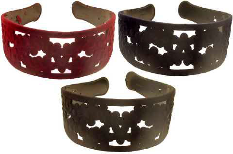 Velveteen Wide Acrylic Headband HBK59651