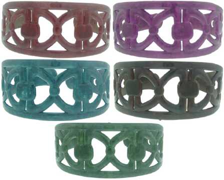 Link Pattern Wide Acrylic Headband HBK59654D