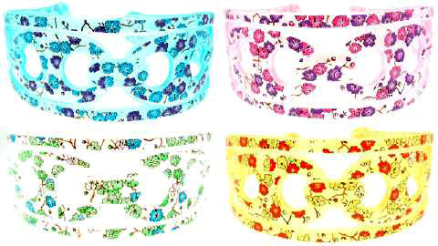 Floral Print Wide Acrylic Headband HBK59932