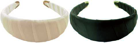 Black & White Fabric Covered Headband HBK8608