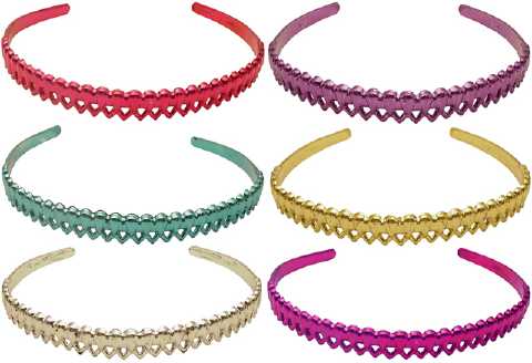 Bright Metallic Look Headband HBK9042