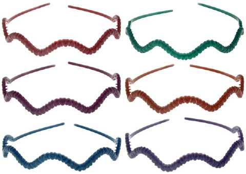 Wavy Thin Acrylic Headband HBK92328