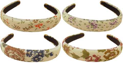 Floral Prints Fabric Covered Headband HBK9233