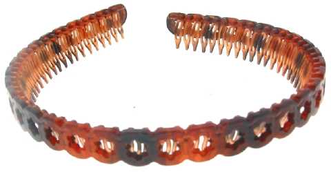 Tortoiseshell Star Design Comb Headband HBK9299