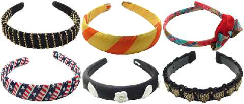 Fabric Covered Headband Assortment HBKA7