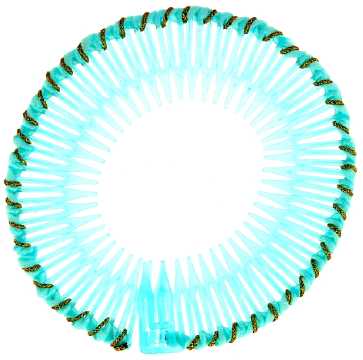 Turquoise Circular Hair Combs HC10896