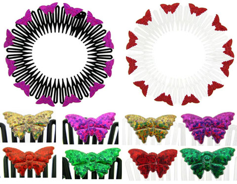 Butterfly Circular Hair Combs HC1170