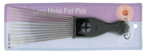 Metal Fist Pick Hair Comb HC819