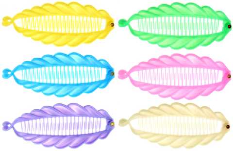 Bright Acrylic Hair Combs HC8804