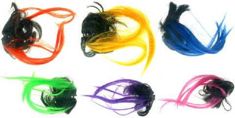 Multicolor Synthetic Hair on Hair Claw HH1129