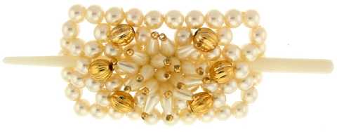 Faux Pearl Beaded Hair Pick HP12383