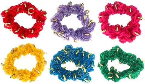 Assorted Color Crochet Look Scrungies HS21989