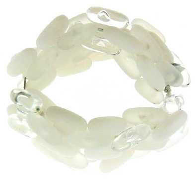 White Bead Scrungie HS34785