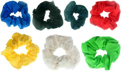 Assorted Color Cotton Hair Scrungies HS3C