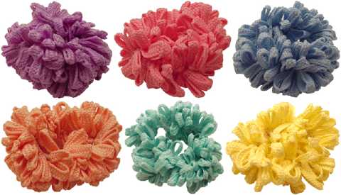 Assorted Color Puff Style Scrungies HS65659