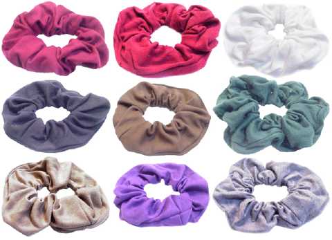 Assorted Color Cotton Scrungies HS666