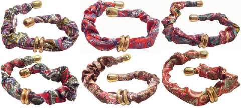 Assorted Multicolor Print Hair Tie HT1003
