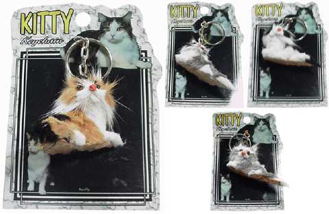 Real Fur Kitty Key Chain KC984 