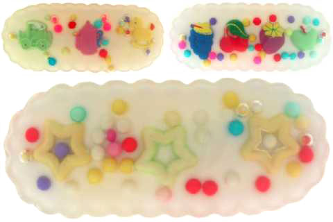 Children's Acrylic Hair Barrette KH3C