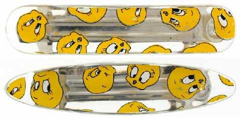 Children's Cartoon Canary Print Barrettes 6KH55465