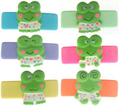 Children's Frog Barrettes KH6821