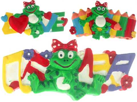 Children's Frog Barrettes KH68324