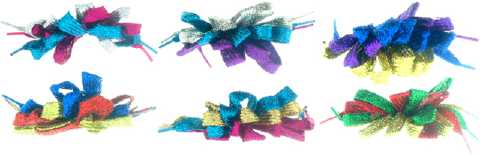 Children's Metallic Shoelace Barrettes KH7167