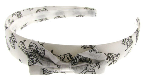 Kids Dalmation Print Bow Head Band KHBK2009