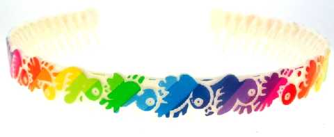 Kids Multicolor Birds Comb Head Band KHBK49786