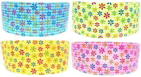 Kids Wide Floral Print Headband KHBK59933