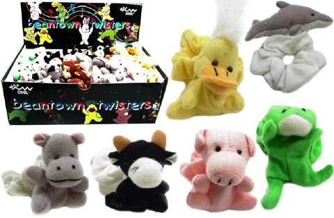 Assorted Animal Scrungies Display KHS857