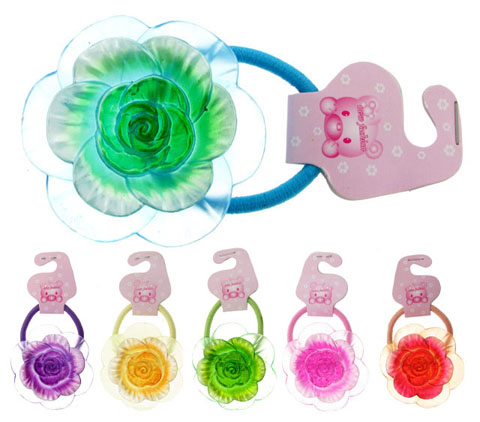 Children's Acrylic Rose Ponyos KP25031