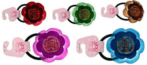Children's Acrylic Rose Ponyos KP25033