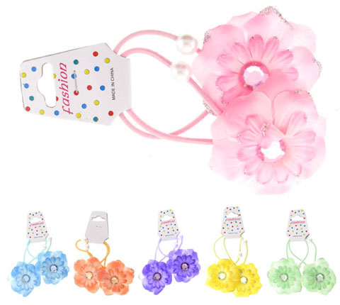 Bright Fabric Flower Ponyos KP2521