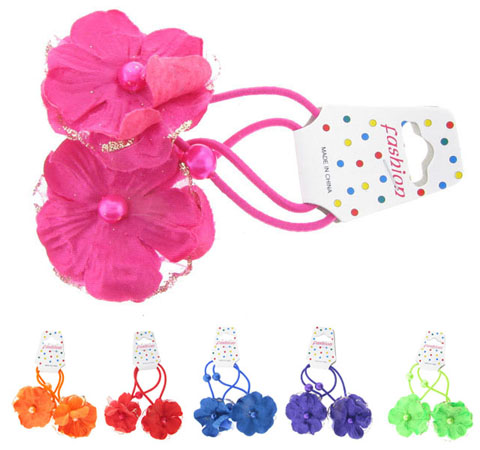 Bright Fabric Flower Ponyos KP2535