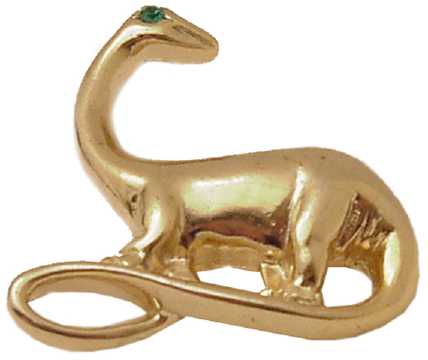 Goldtone Dinosaur Pendant PT16