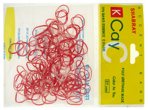 Assorted Shade Red Mini Rubber Bands RBD11C