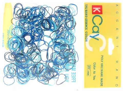 Blue and Black Mini Rubber Bands RBD4