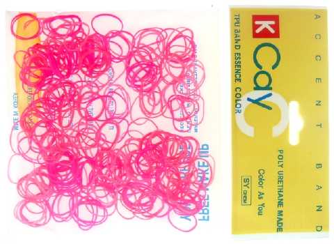 Assorted Shade Pink Mini Rubber Bands RBD6