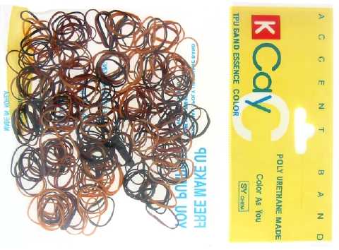 Assorted Shade Brown Mini Rubber Bands RBD8