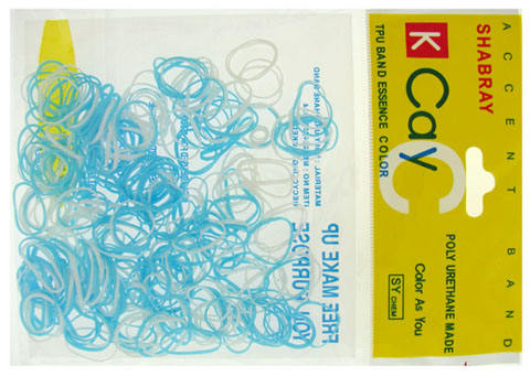 Assorted Blue & White Mini Rubber Bands RBD9C