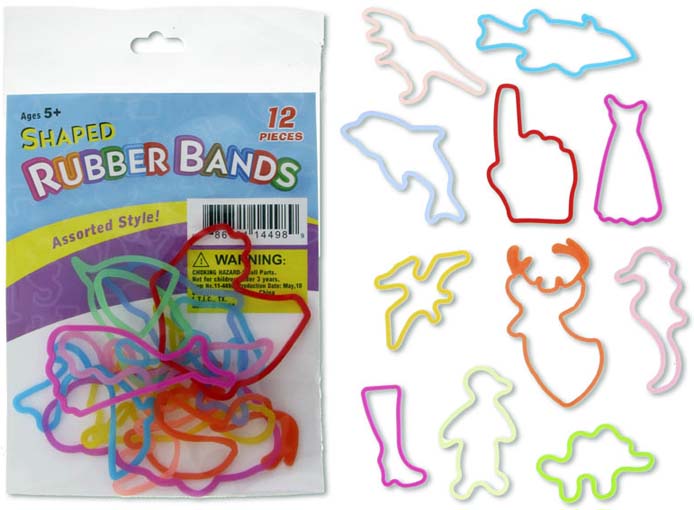 Silly Shaped Rubber Band Bracelets - 10 Dozen