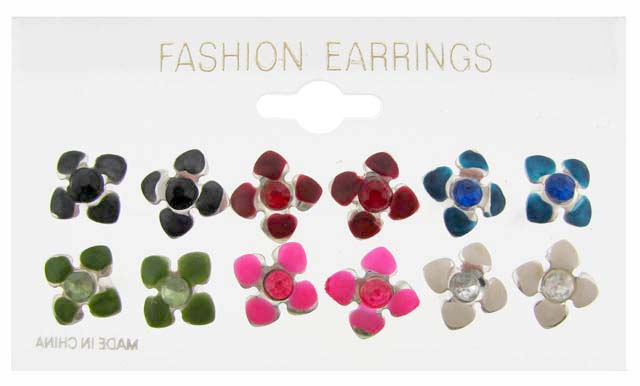 Post Earrings - 6 Pair per Card SX1640A