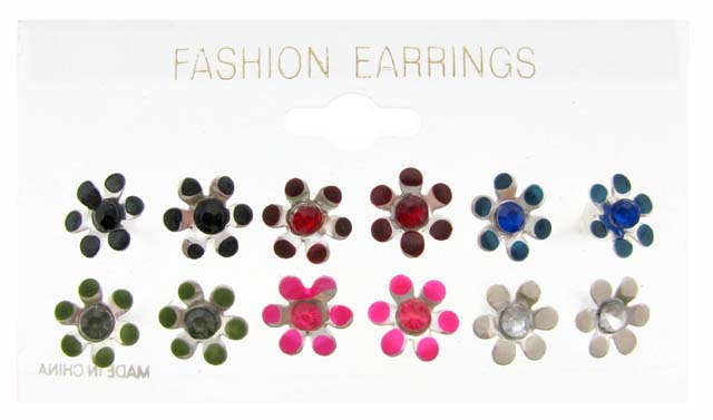 Post Earrings - 6 Pair per Card SX1642A