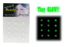 Glow in Dark Star-Shaped Body Jewelry (Style # BDJ3E)