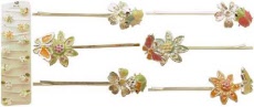 Springy Butterfly and Flower Bobby Pin 6BP97063A