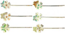 Springy Butterfly And Flower Bobby Pin 6BP97213A