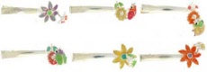 Assorted Spring Beetle on Flower Hair Clip 6HB97071A