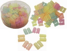 Assorted Acrylic Pastel Colored Hair Clip 6HBC179P