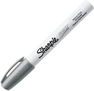 Sharpie 35560 Paint Marker, Oil Base, Medium Point, Silver